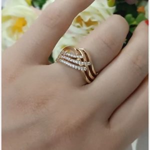 Rose Gold Wave Ring