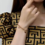 دستبند زنانه آویز قلب ژوپینگ